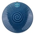 ТАРЕЛКА ЗАКУСОЧНАЯ 22 СМ СИНЯЯ (МАЛ.УП.2 ШТ/КОР=32ШТ.) 410-126