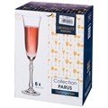 НАБОР БОКАЛОВ ДЛЯ ШАМПАНСКОГО ИЗ 6 ШТ. "PARUS" 190 МЛ. ВЫСОТА=26 СМ. 669-270