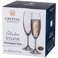 НАБОР БОКАЛОВ ДЛЯ ШАМПАНСКОГО ИЗ 6 ШТ. "KLARA/SYLVIA" 220 МЛ ВЫСОТА=22 СМ 669-071